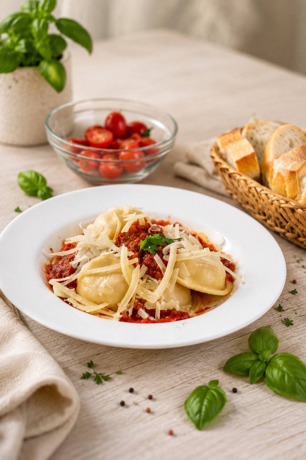 Plato de Ravioles El Buen Raviol
